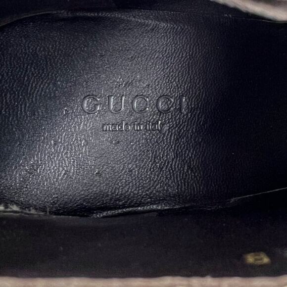 Gucci Vintage GG Monogram Brown Stiletto Booties – Size 9.5B - Picture 8 of 12